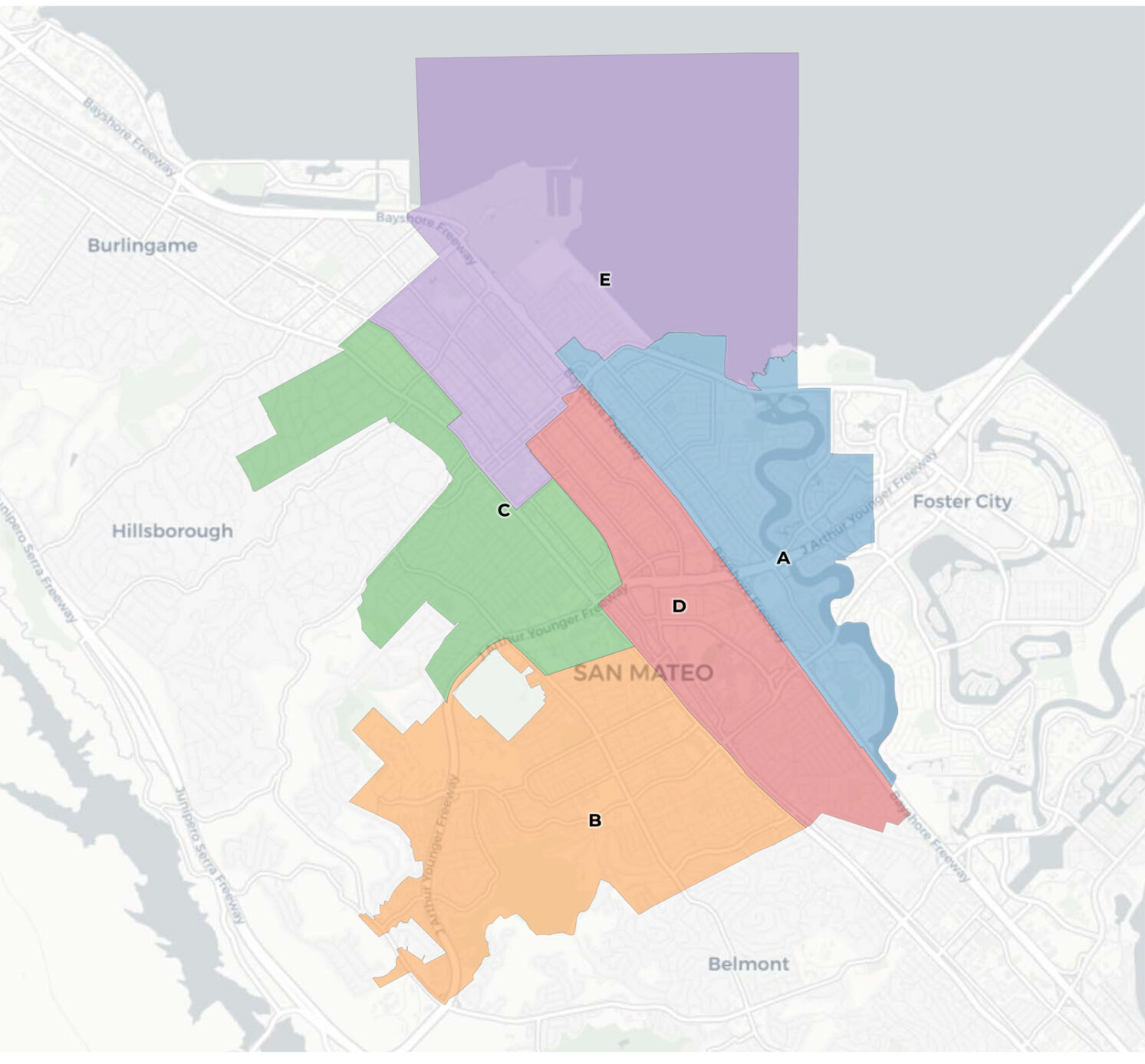 San Mateo picks new district map